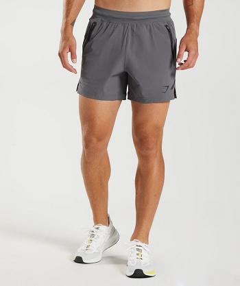 Pantalones Cortos Gymshark Apex 5" Perform Hombre Gris | CO 3886NWY